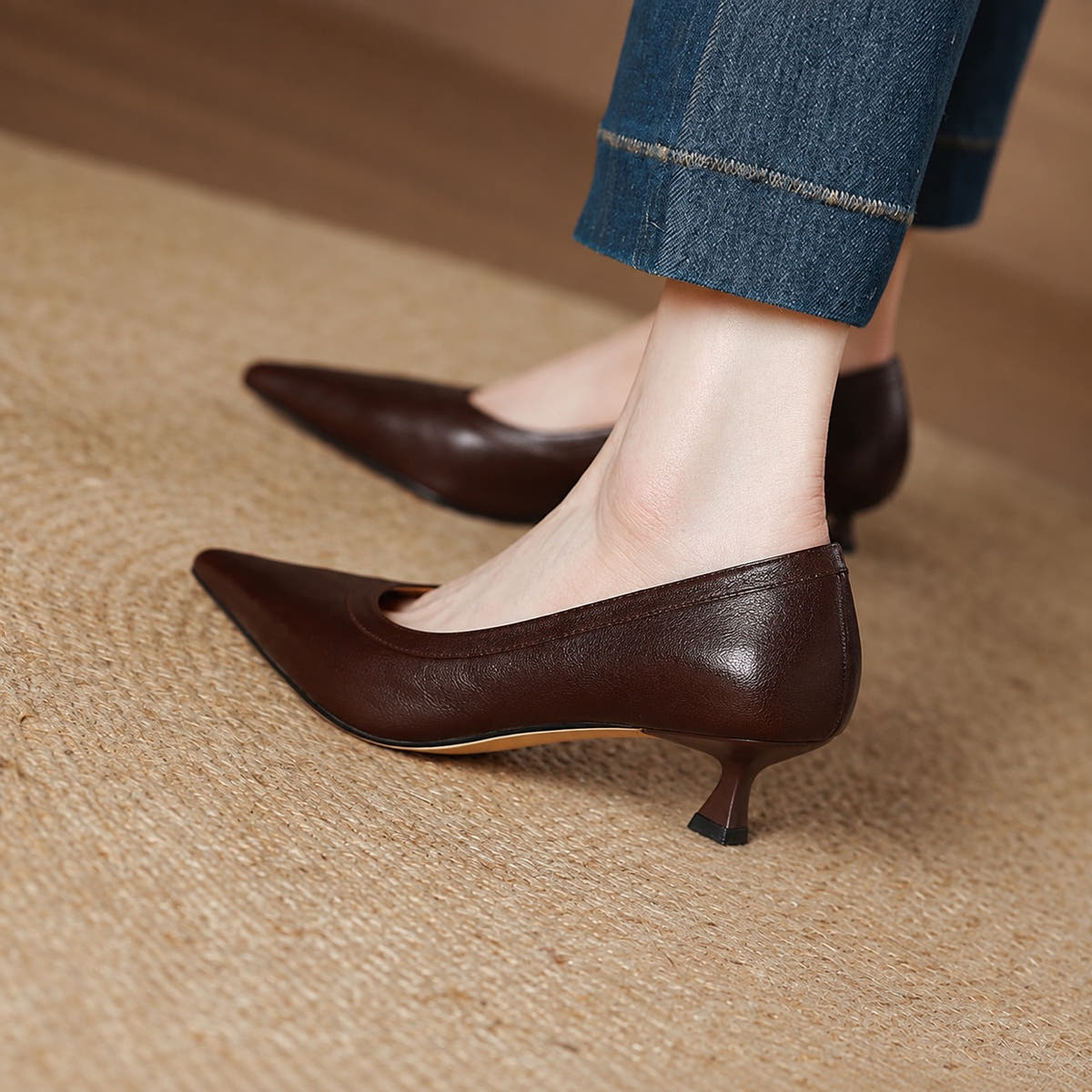 Corva Genuine Leather Heels