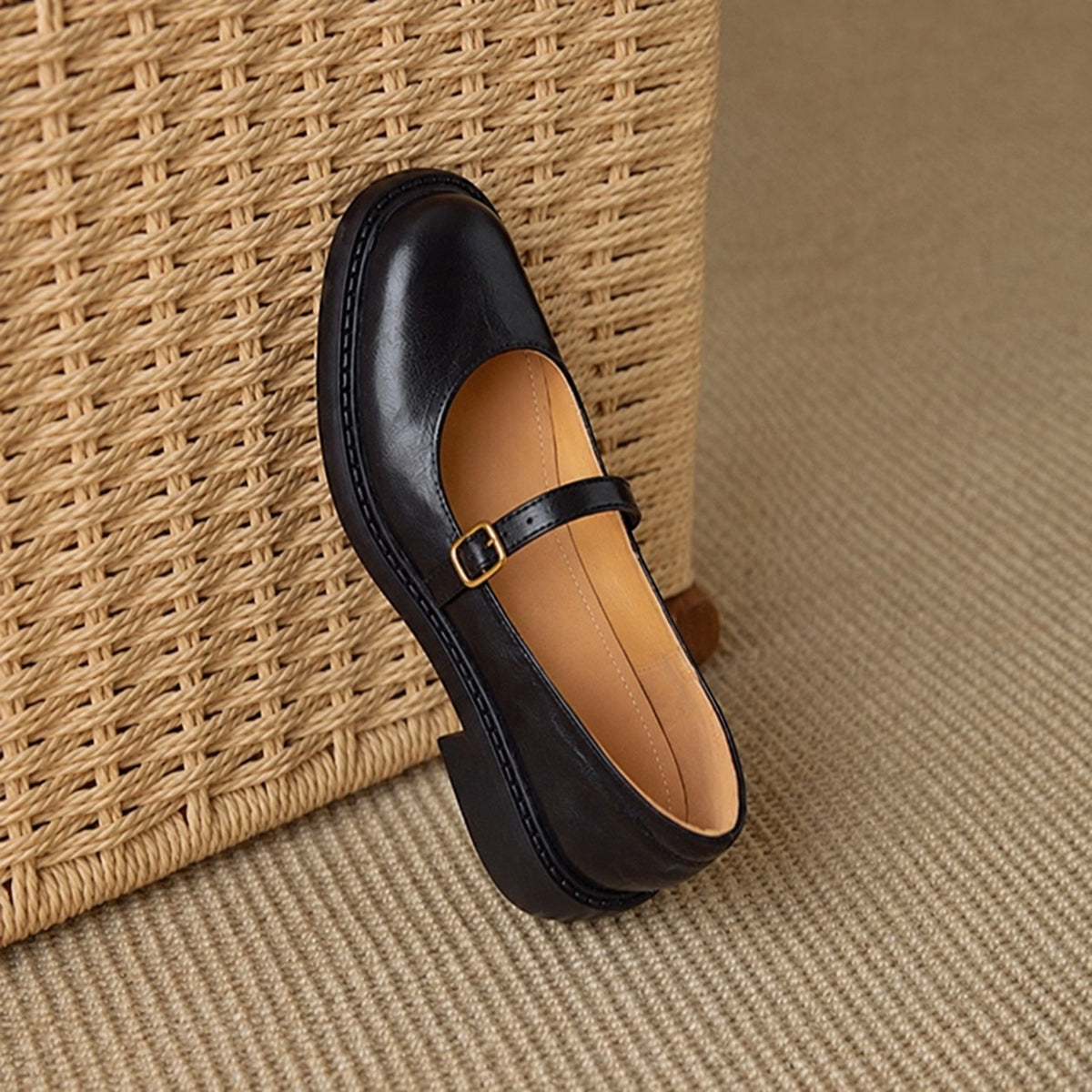 Ruelle Leather Mary Janes