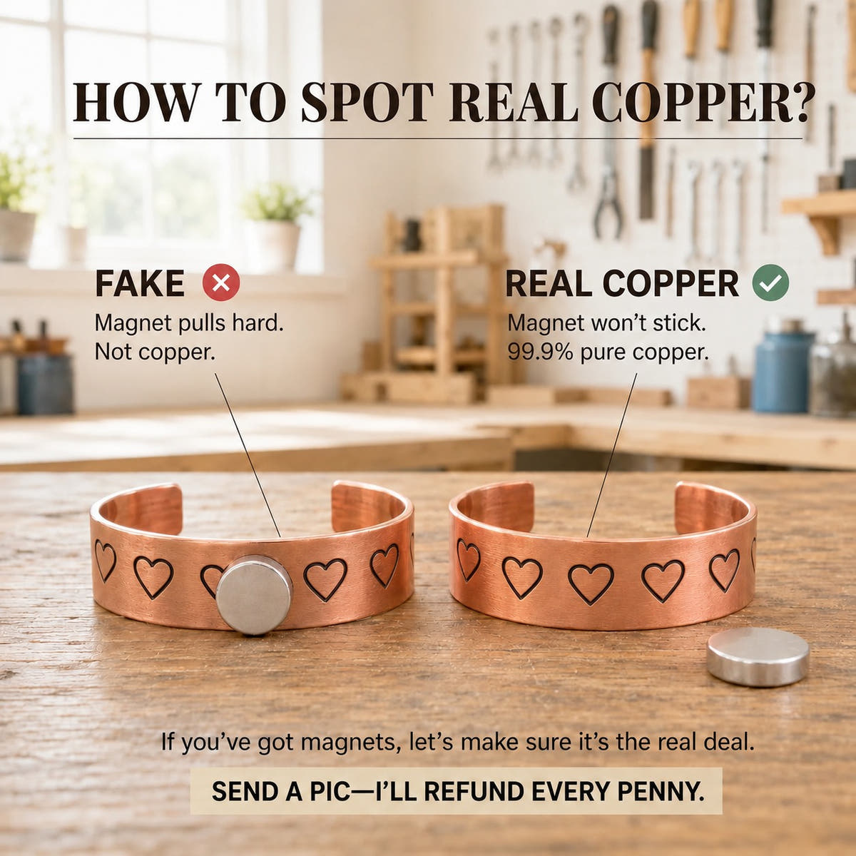 Eyelet Copper Bracelet