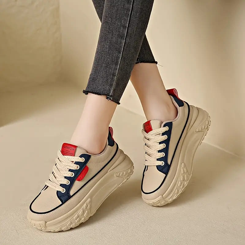 Valentine | Colour Block Platform Sneakers