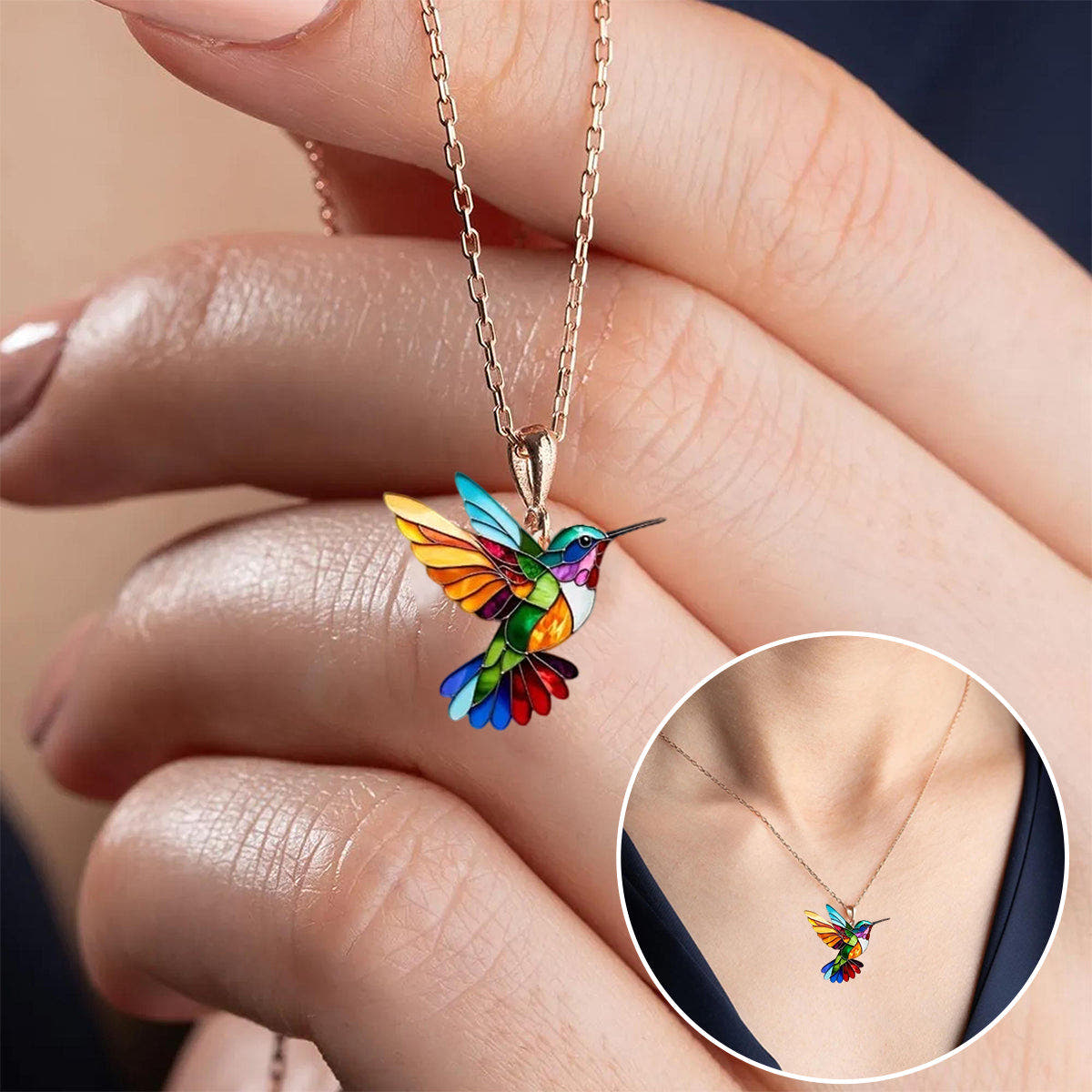 Beautiful Hummingbird Necklace with Bonus Earring – Limited Time Offer
