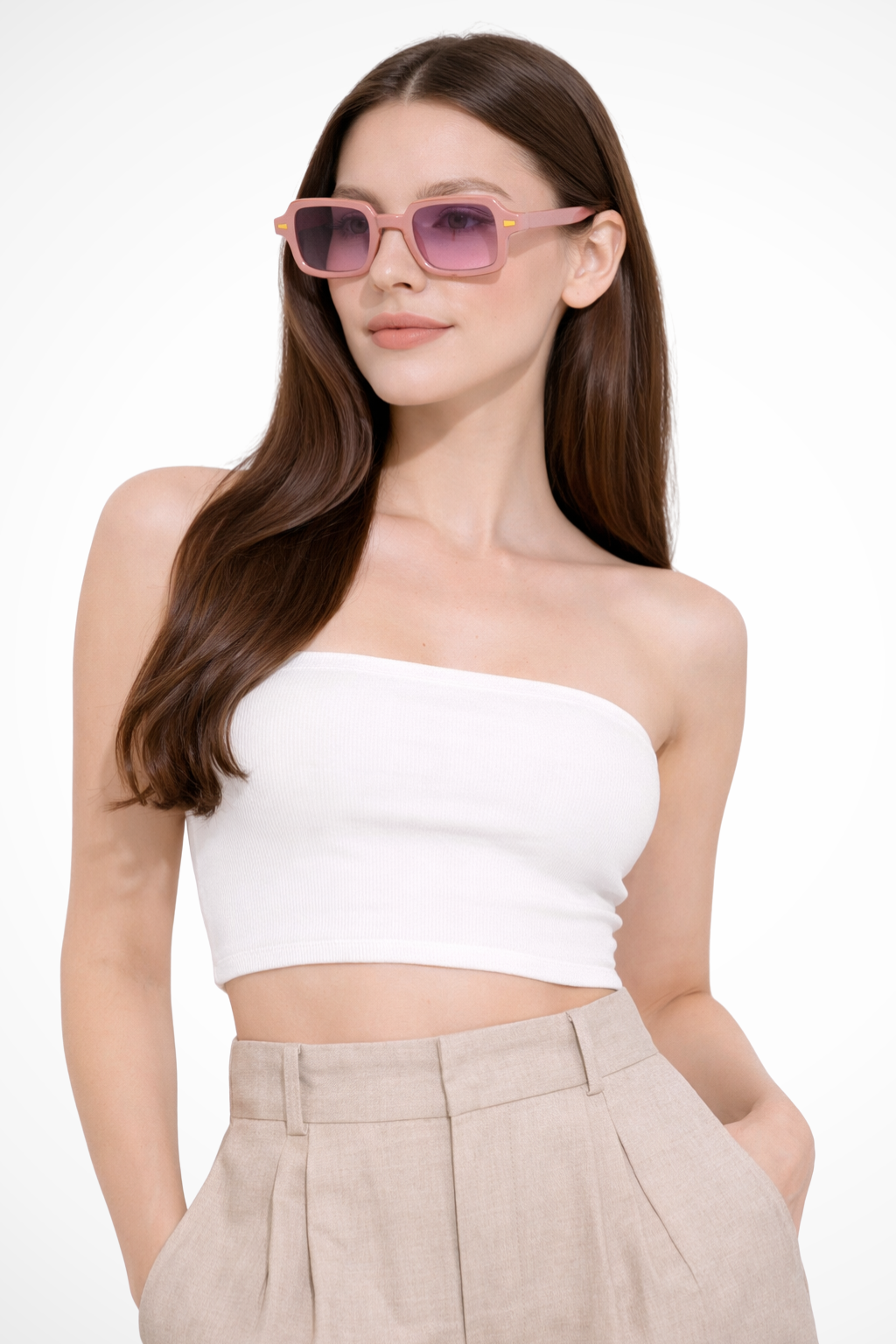 Transparent Pink / Pink Lens