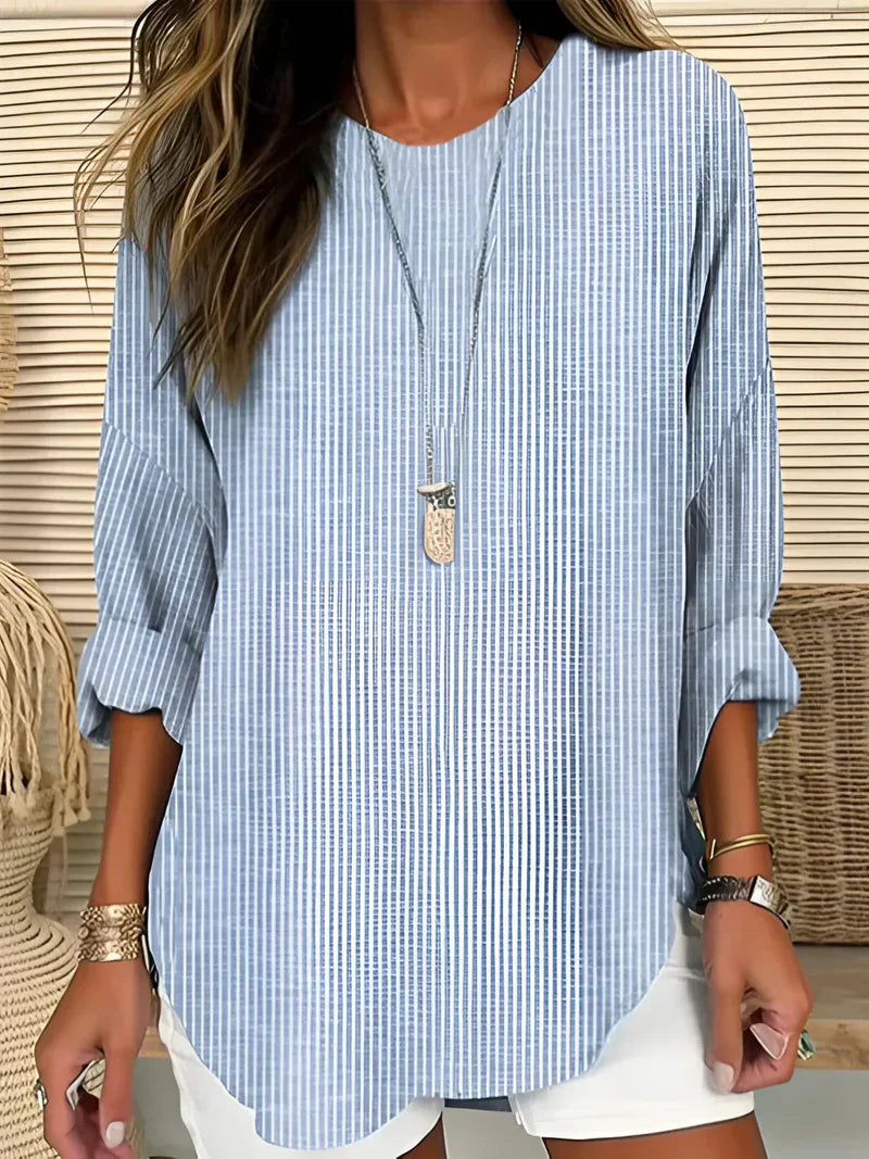 Rhea | Classic Striped Blouse