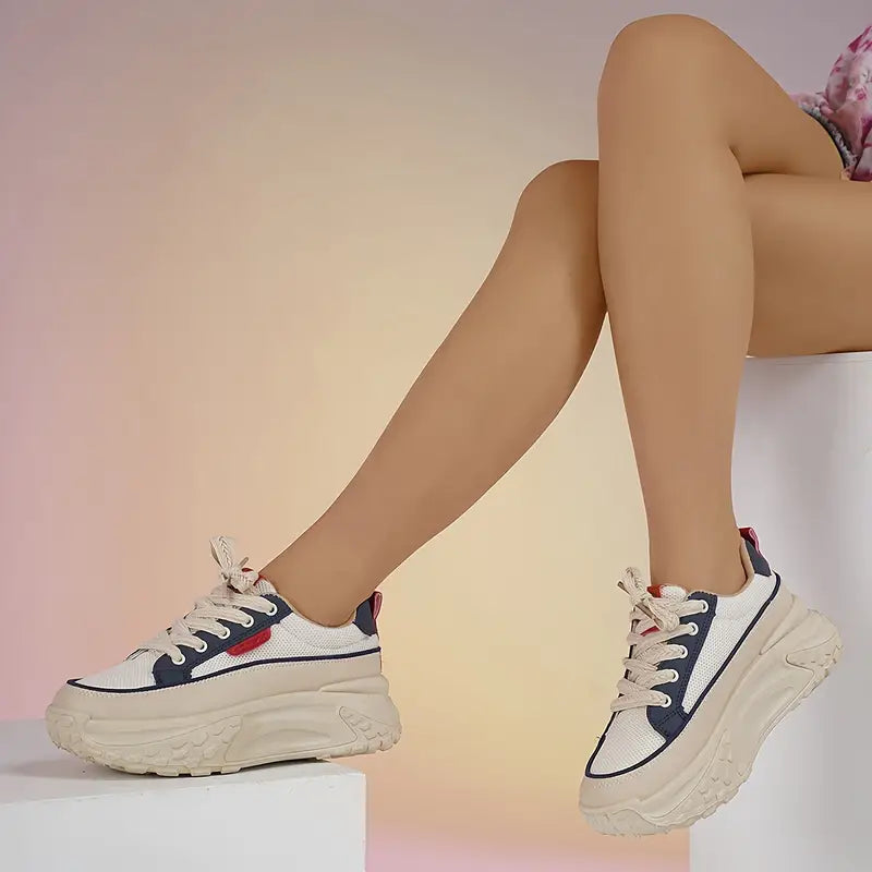Valentine | Colour Block Platform Sneakers