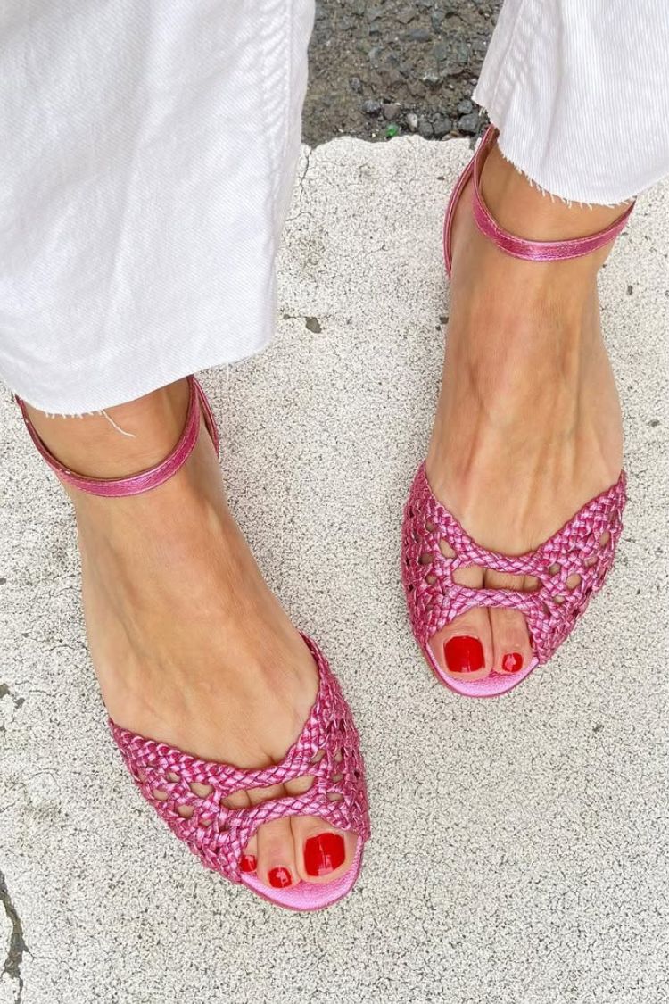 Isadora™ | Gold Braided Sandals