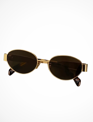 Gold Frame / Brown Lens