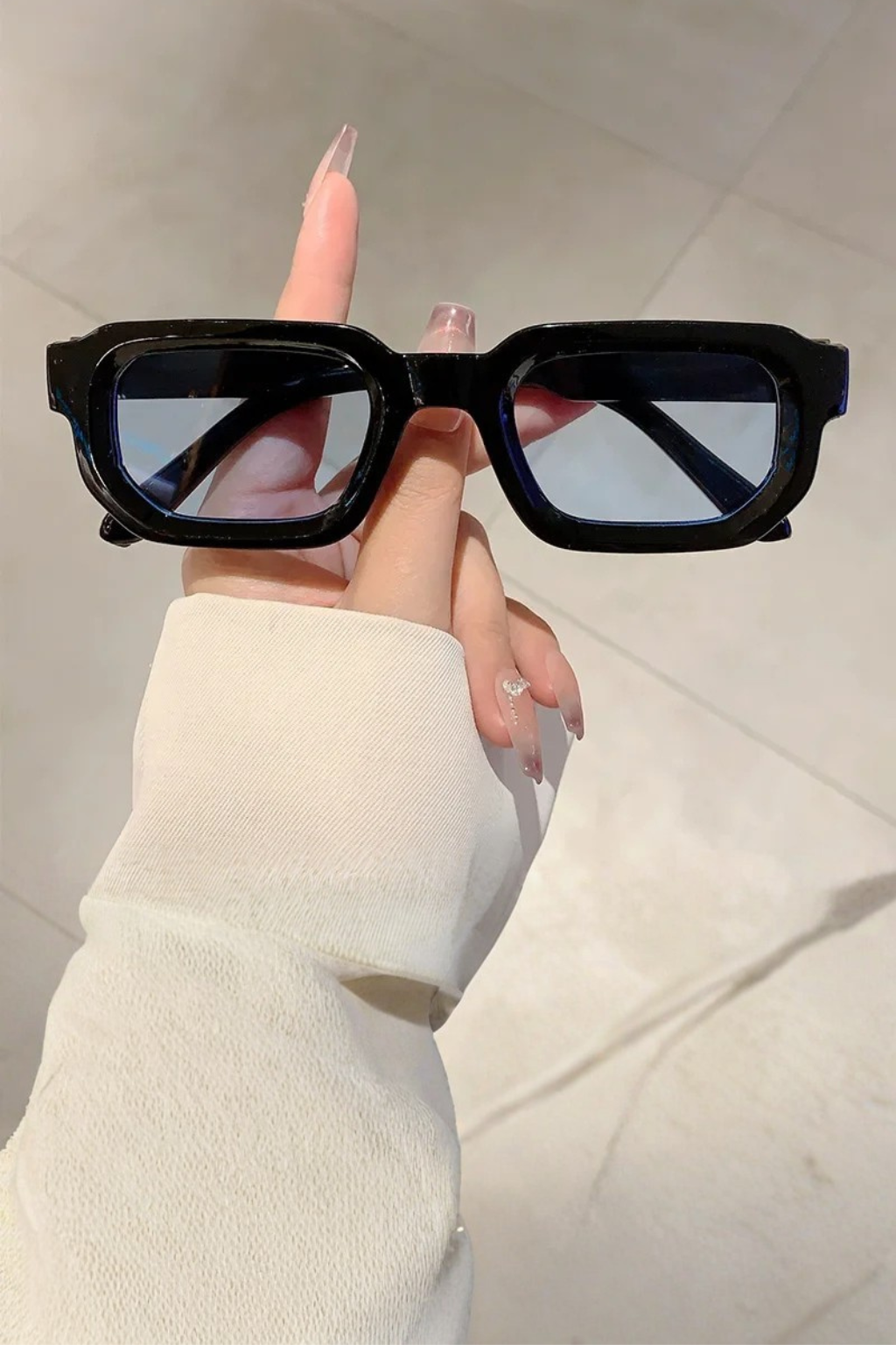 Millicent | Rectangle Frame Retro Sunglasses