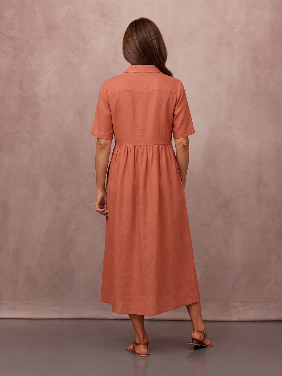 Rhiona Linen Shirt Dress