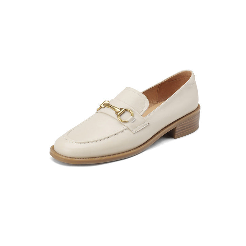 Virelle Metal-Bit Leather Loafers