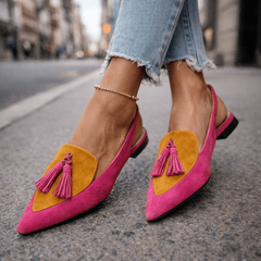 Pink and mustard