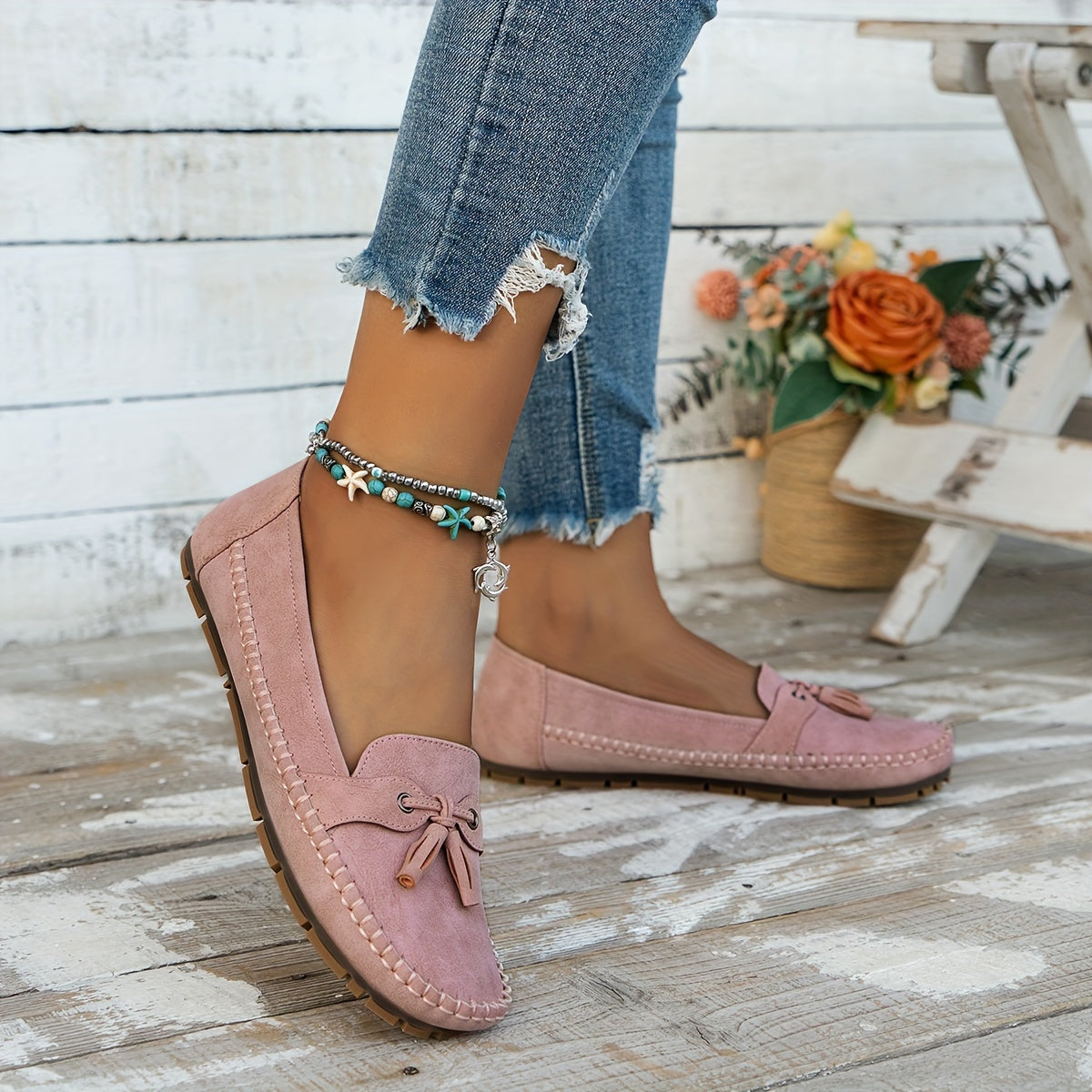 Nadine - Classic loafers with tassel detail