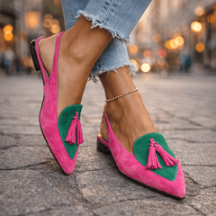 Pink and green