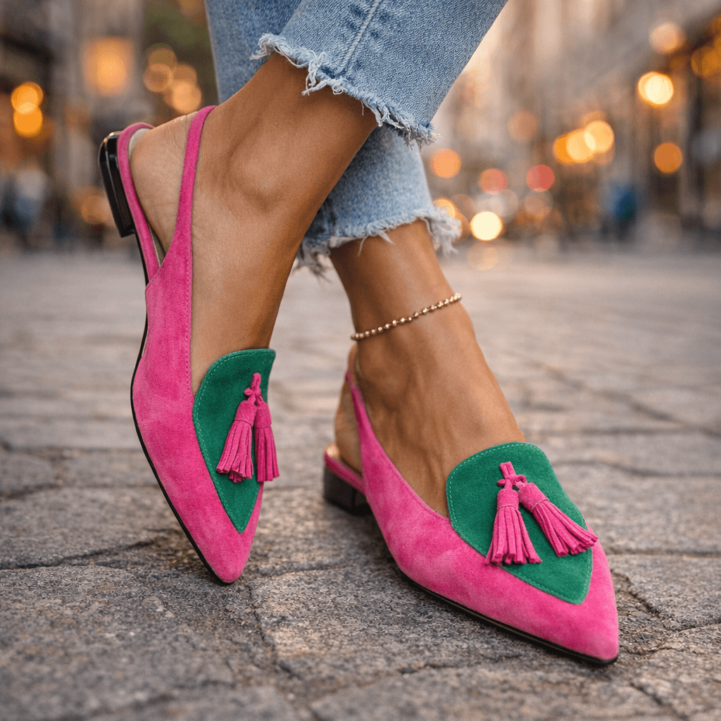 Pink and green