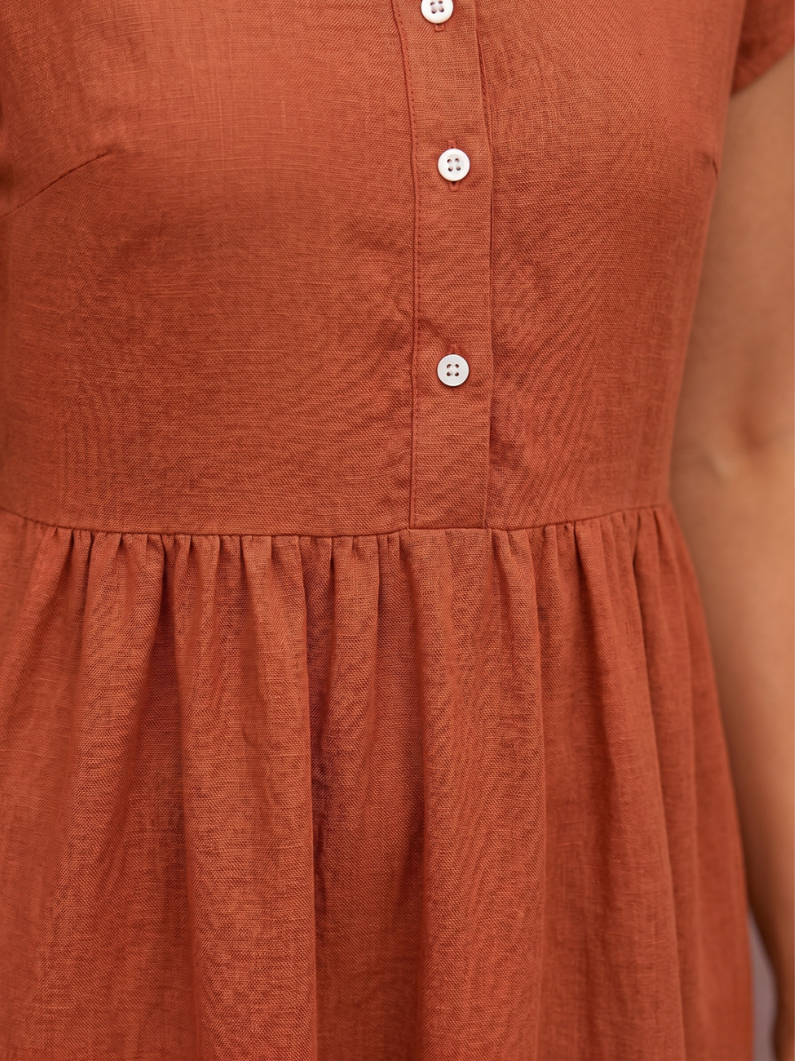 Rhiona Linen Shirt Dress