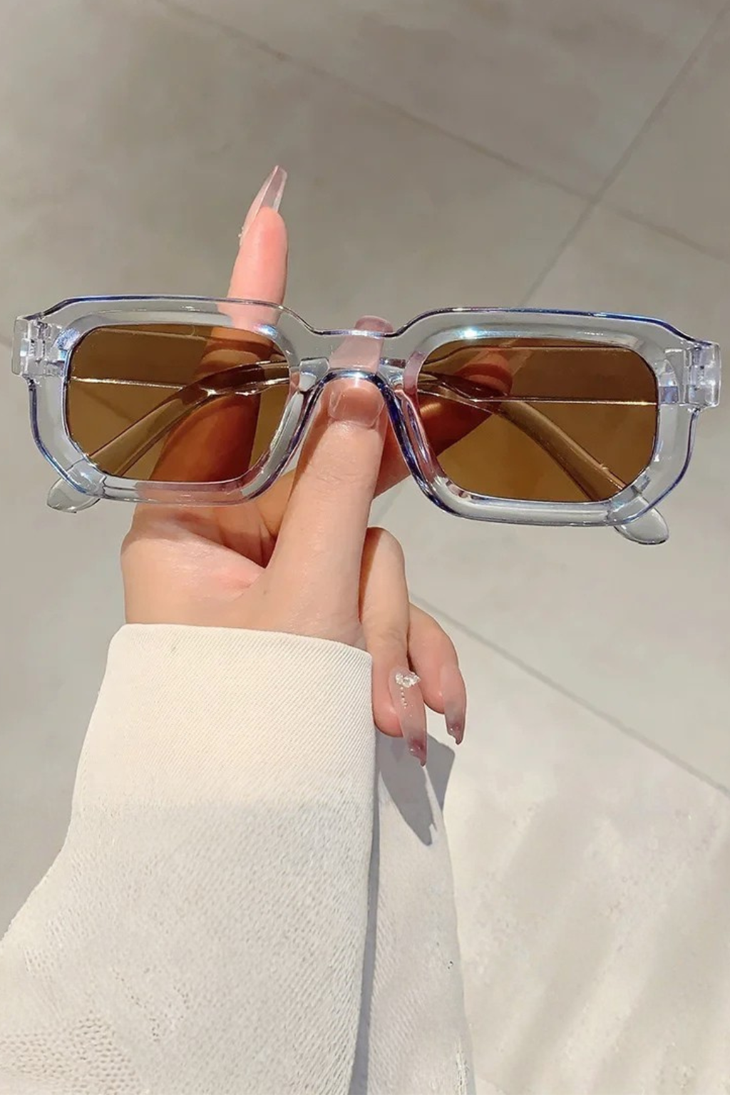 Millicent | Rectangle Frame Retro Sunglasses