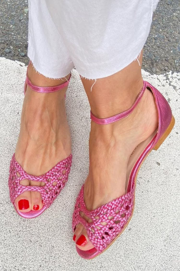 Isadora™ | Gold Braided Sandals