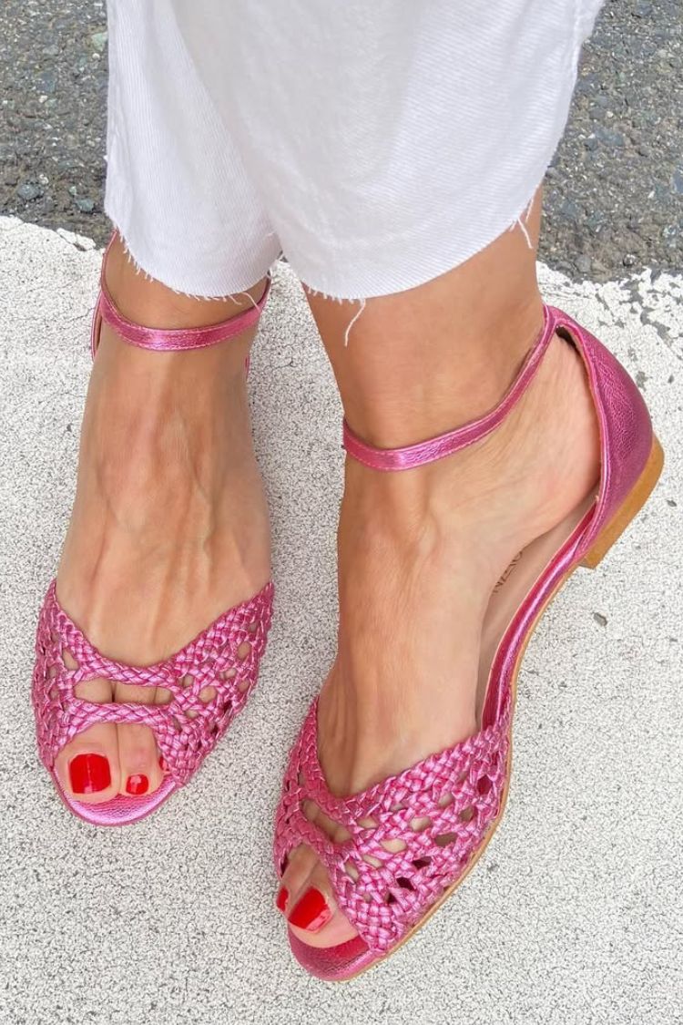 Isadora™ | Gold Braided Sandals
