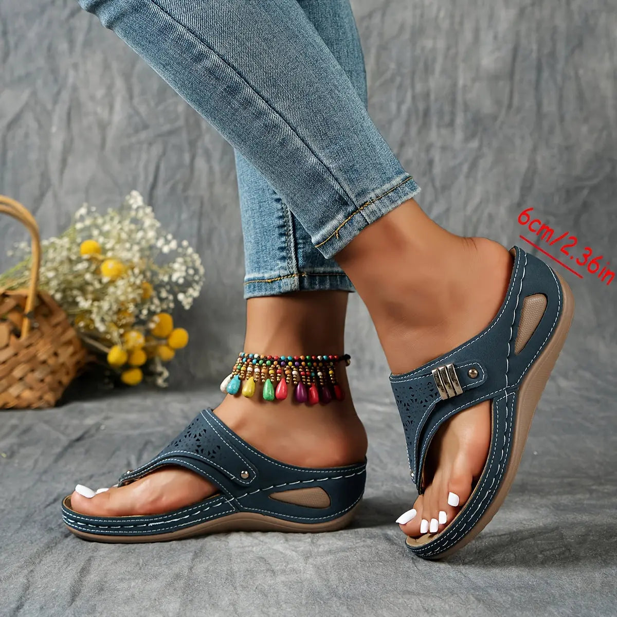 Élodie - wedge toe sandals for women