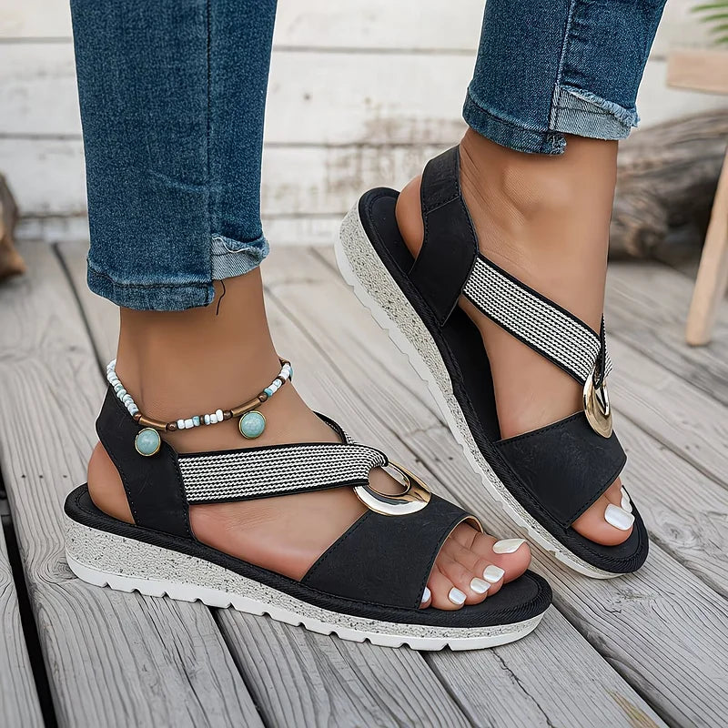 Emmalyn | Arch-Support Crossover Strap Sandals