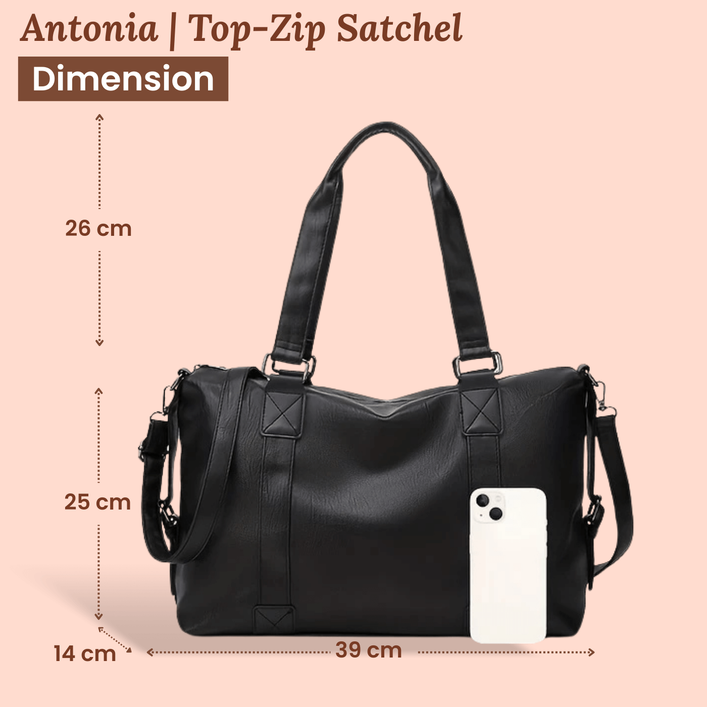 Antonia's Travel Satchel | Crossbody Bag