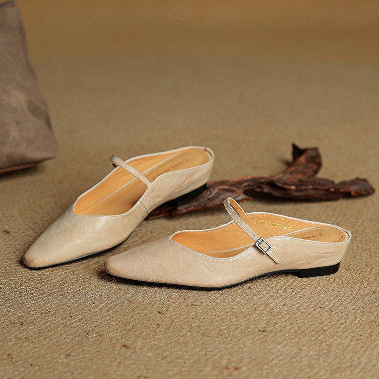 Envara Leather Mules