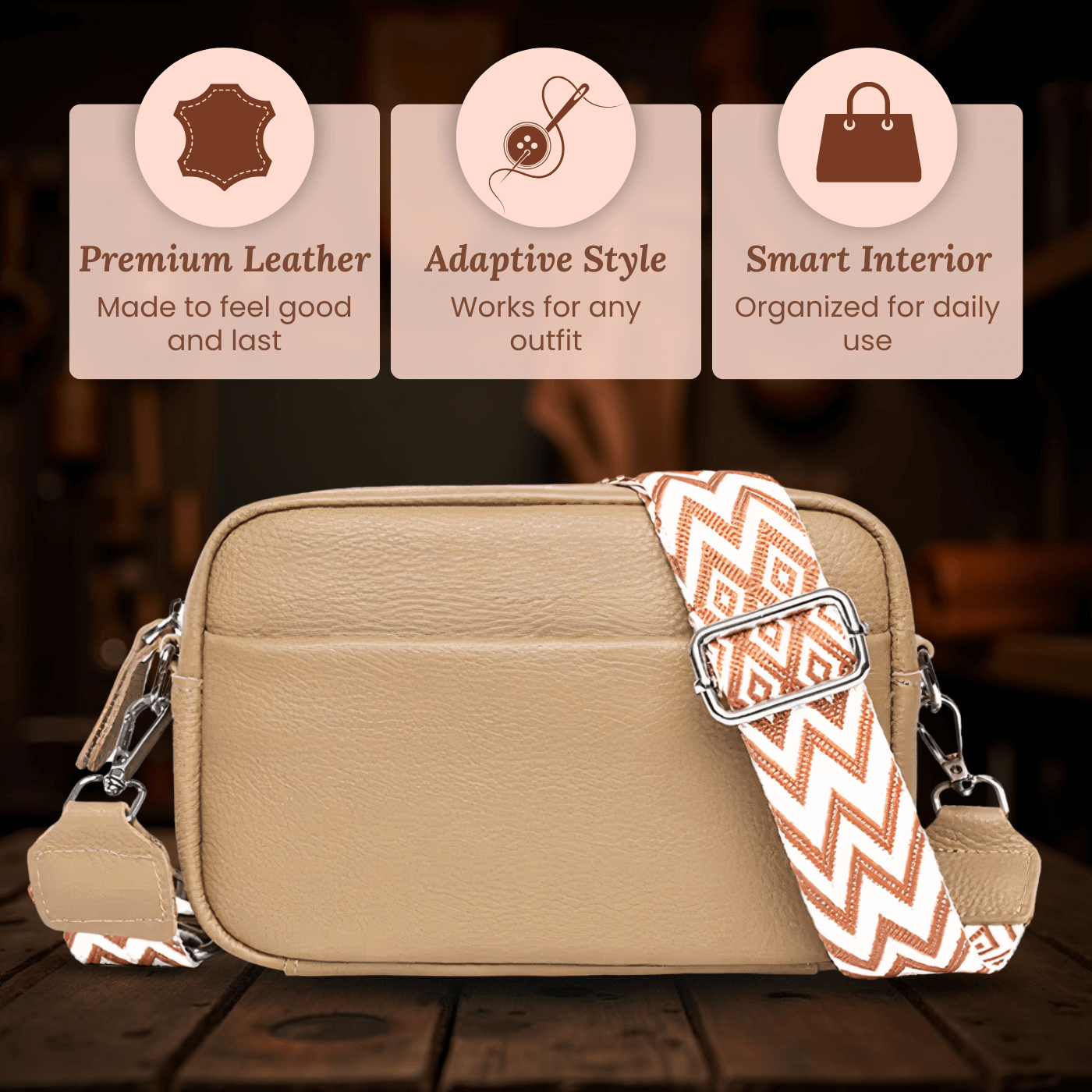 Lucia's Strap Essential | Crossbody Bag