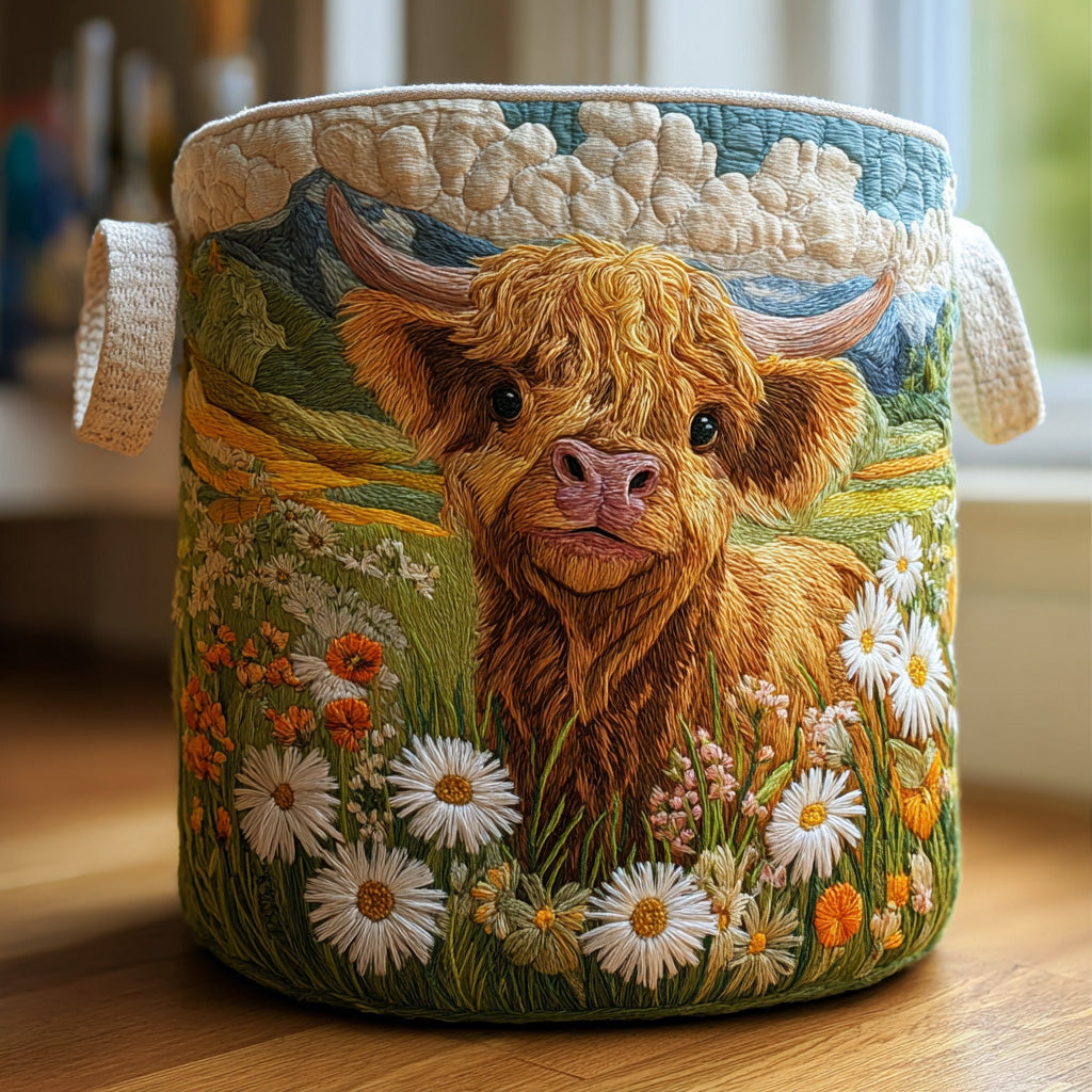 Fiorenza | Hand-Quilted Laundry Basket