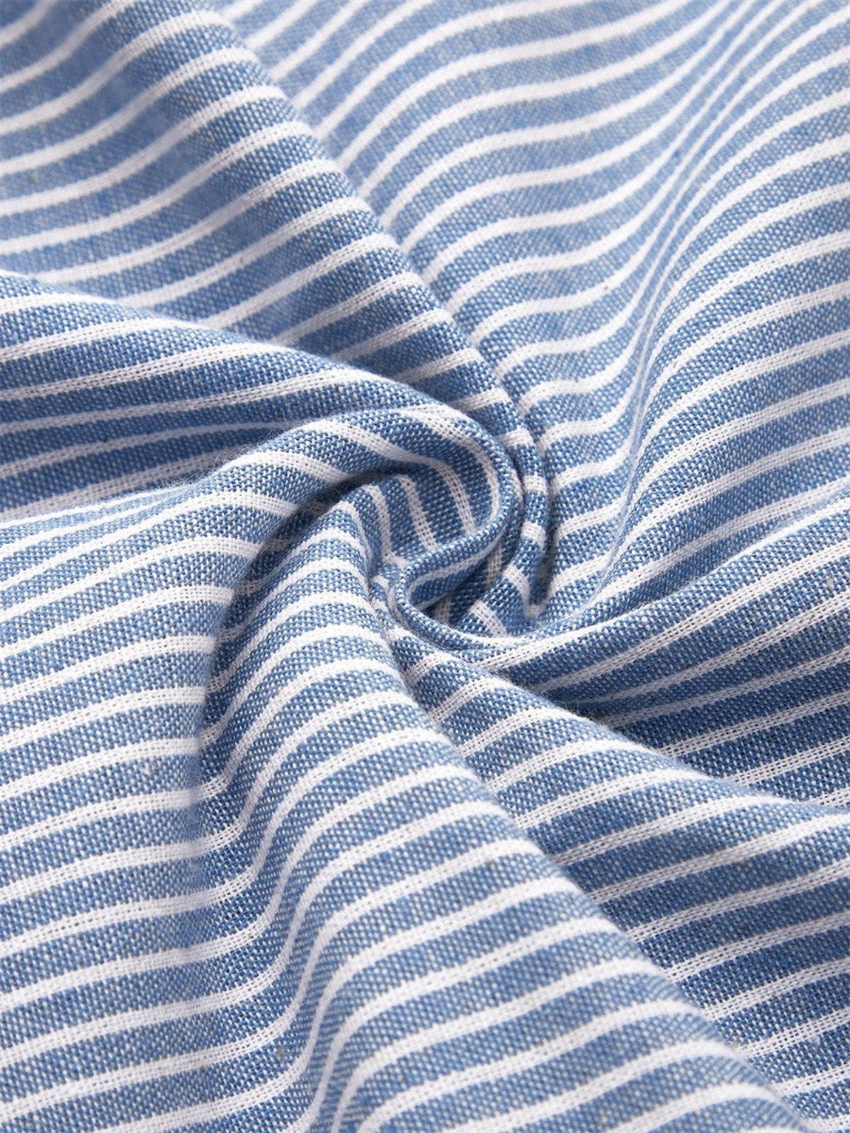 Felicity | Pinstripe Button Detail Midi Dress