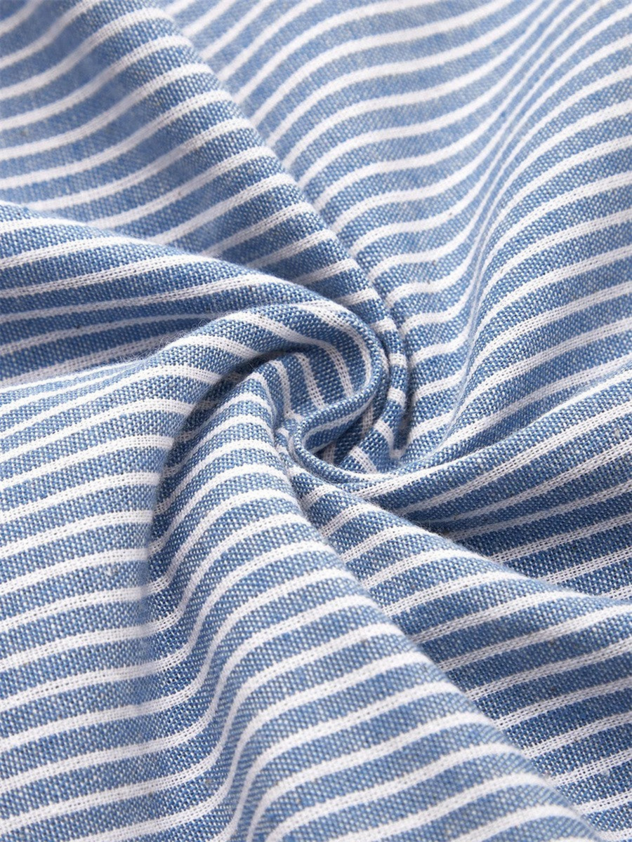 Felicity | Pinstripe Button Detail Midi Dress