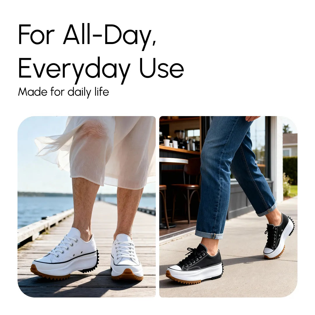 Stephanie | Platform Lace-Up Sneakers