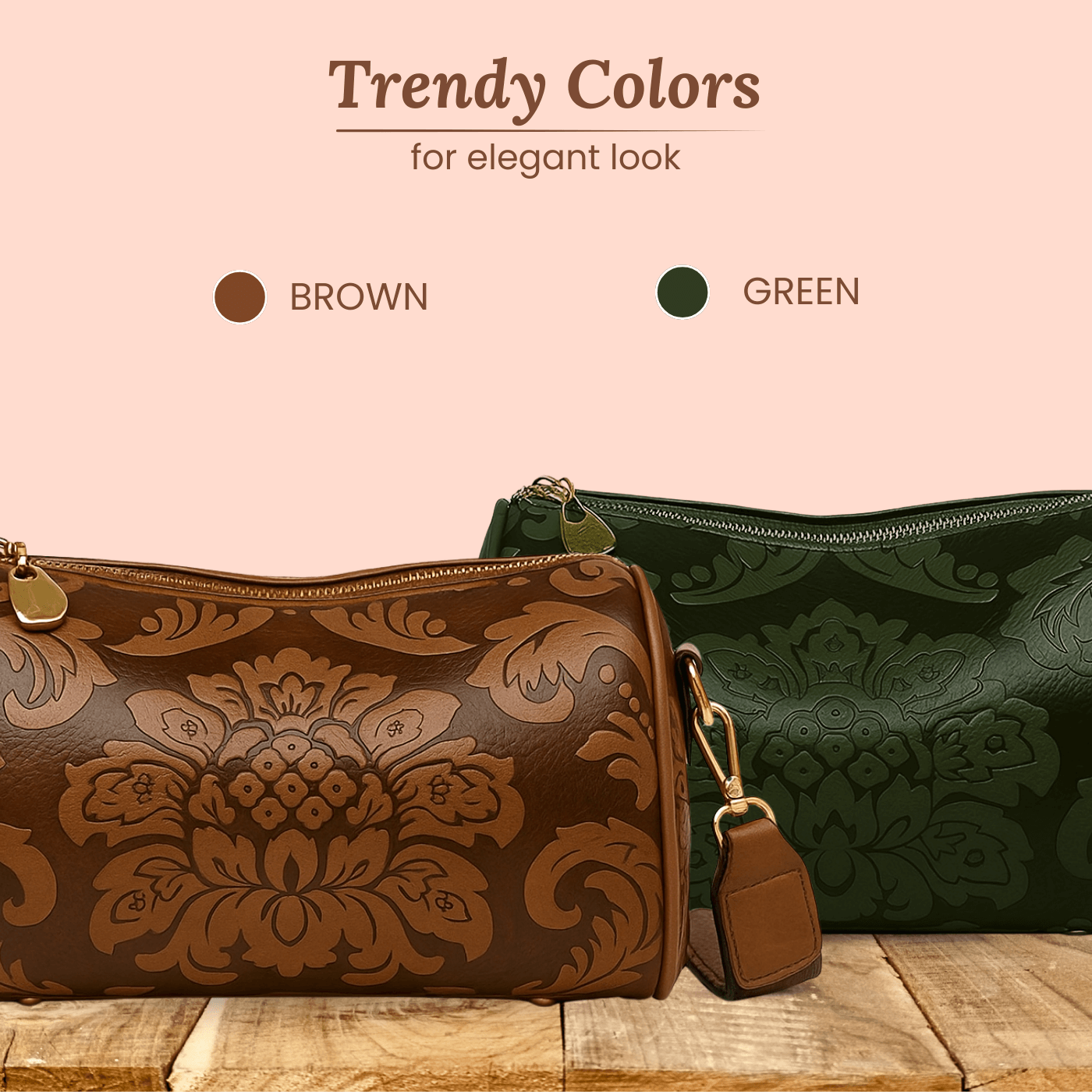 Jessica's Floral Elegance | Shoulder Bag