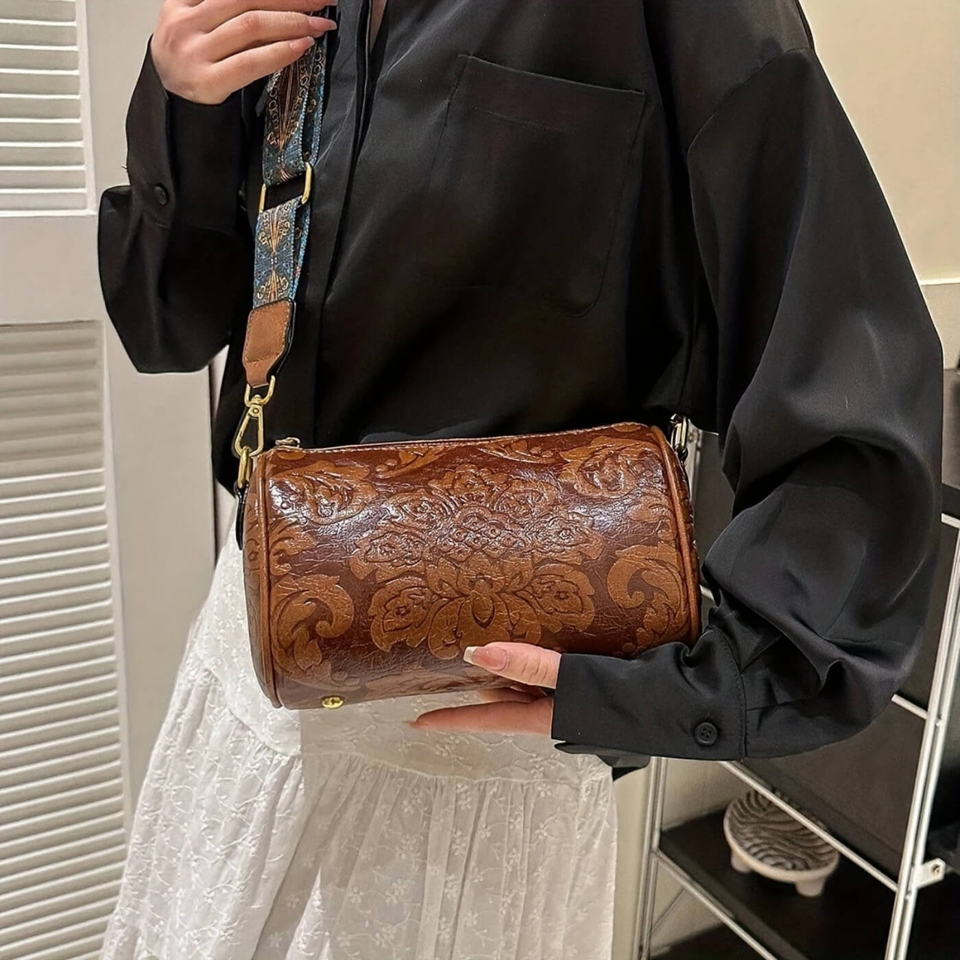 Jessica's Floral Elegance | Shoulder Bag