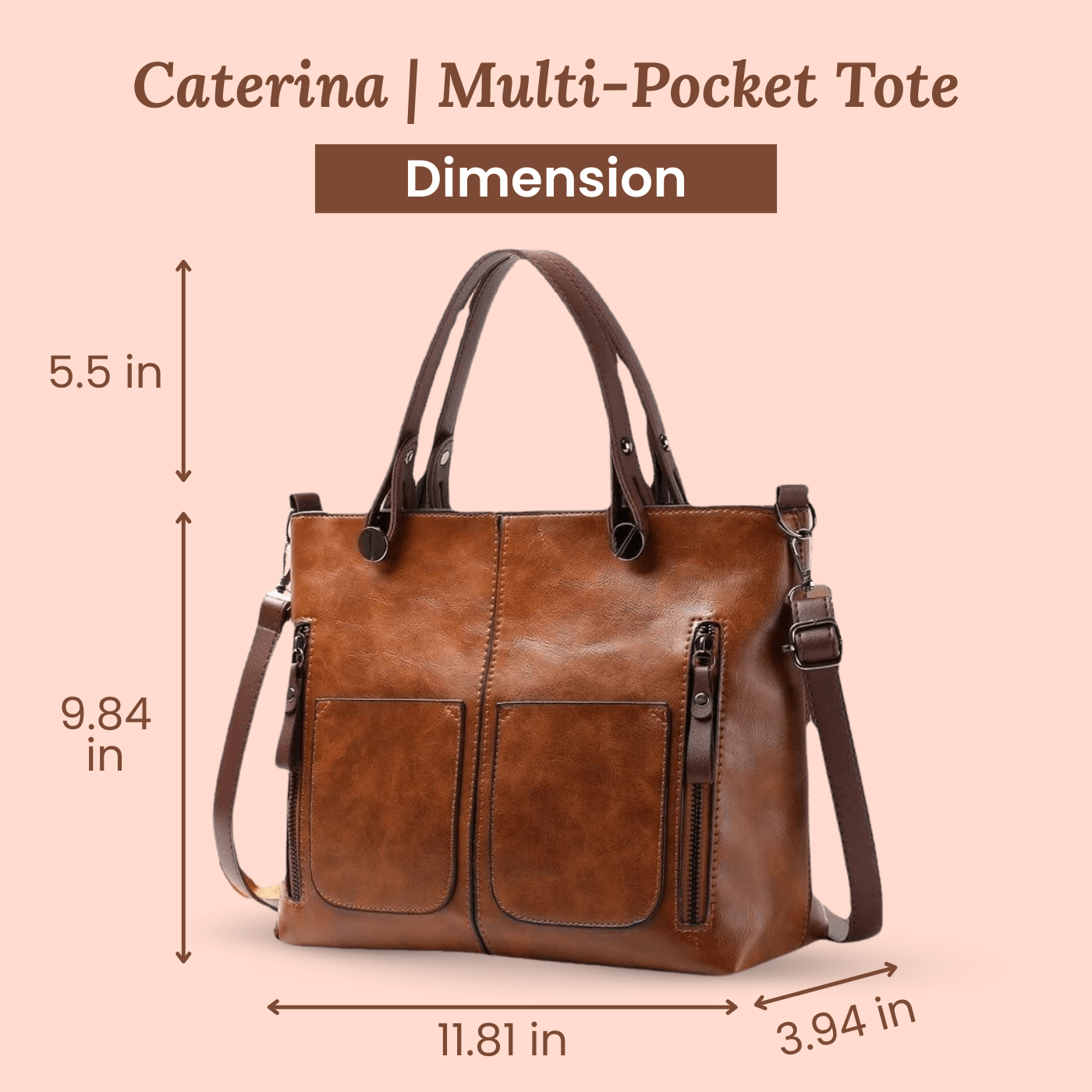 Caterina's Multi-Pocket | Crossbody Bag