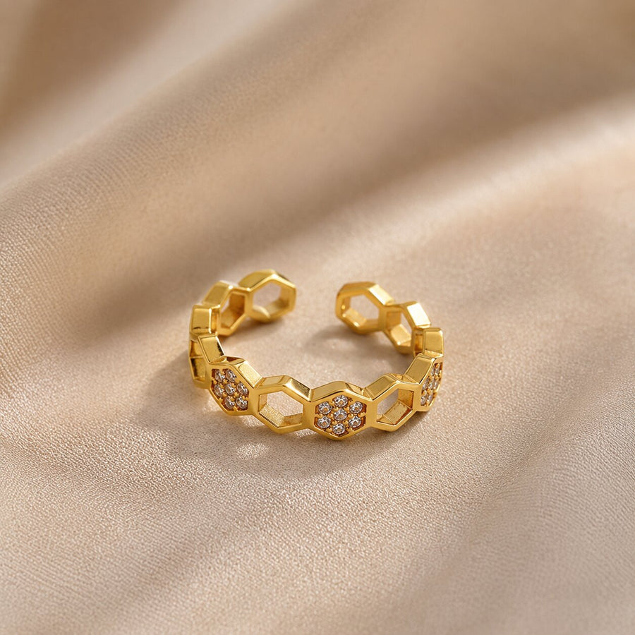 Verona Link Chain Adjustable Ring
