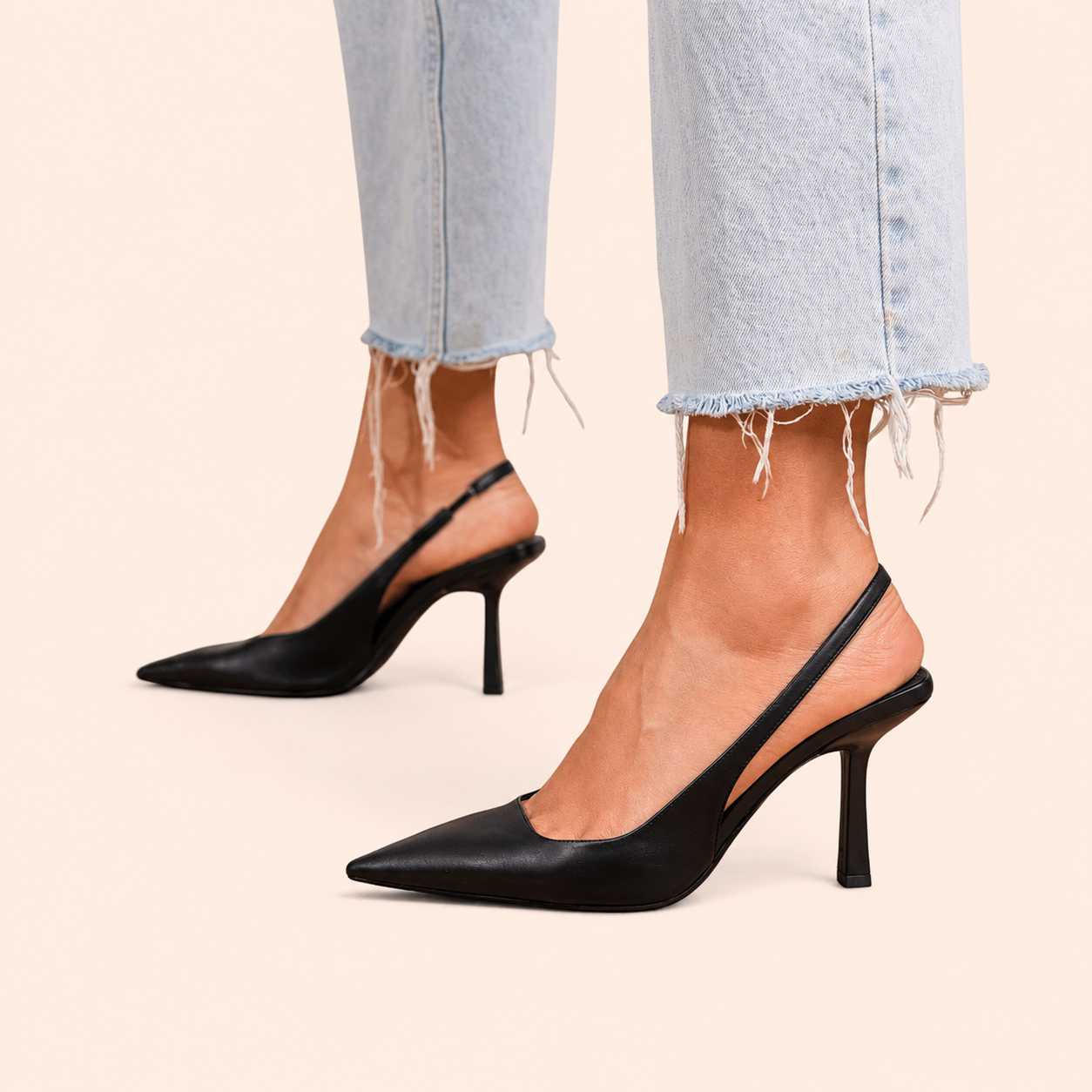 Bella - Orthopedic Slingback Heels