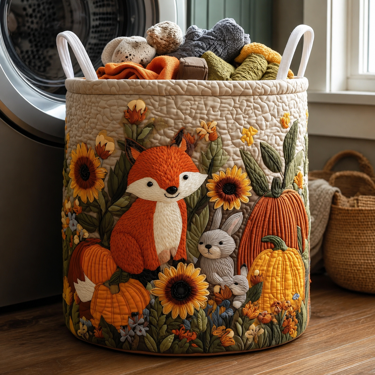 Bruno | Hand-Quilted Laundry Basket