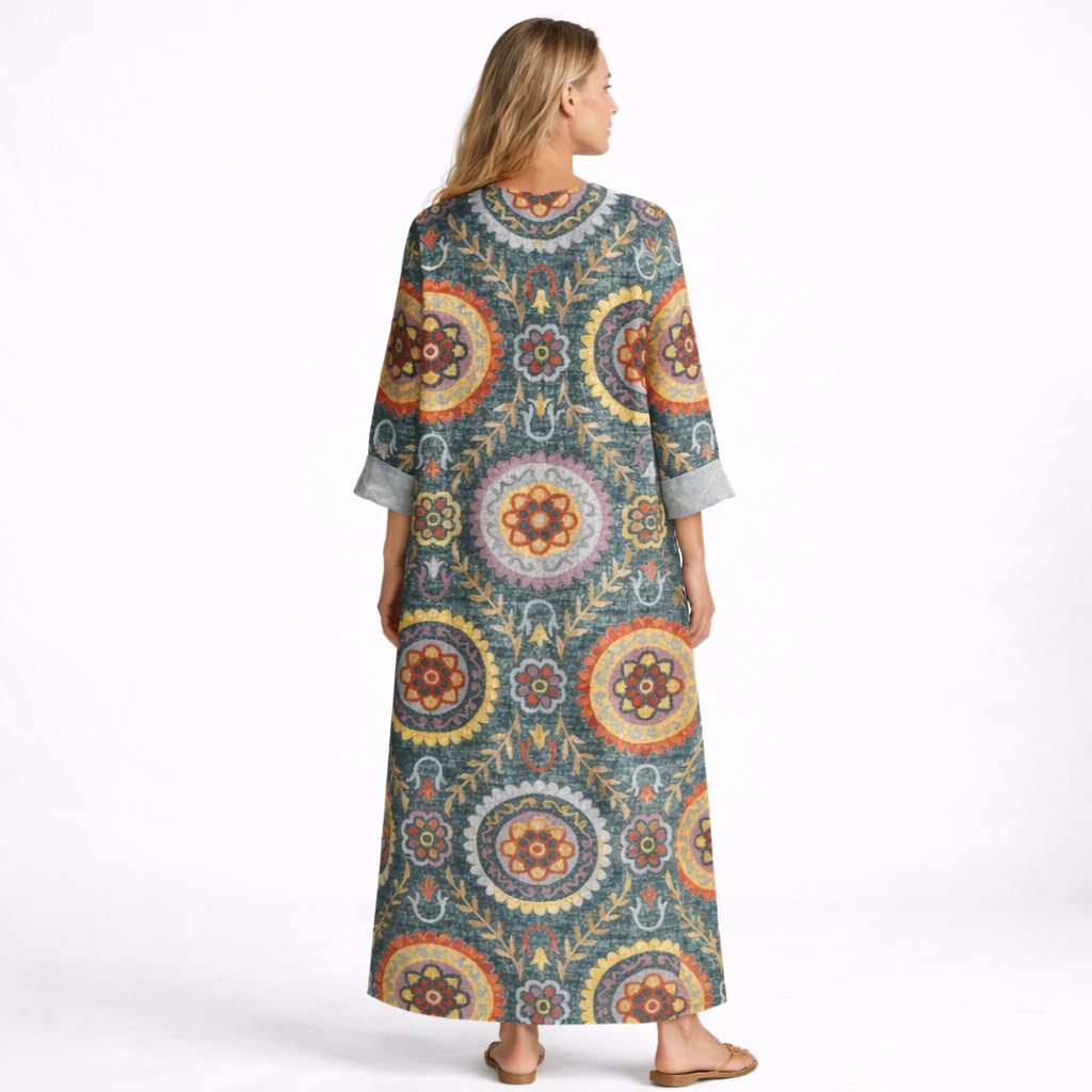 Elia | Geometric Midi Dress