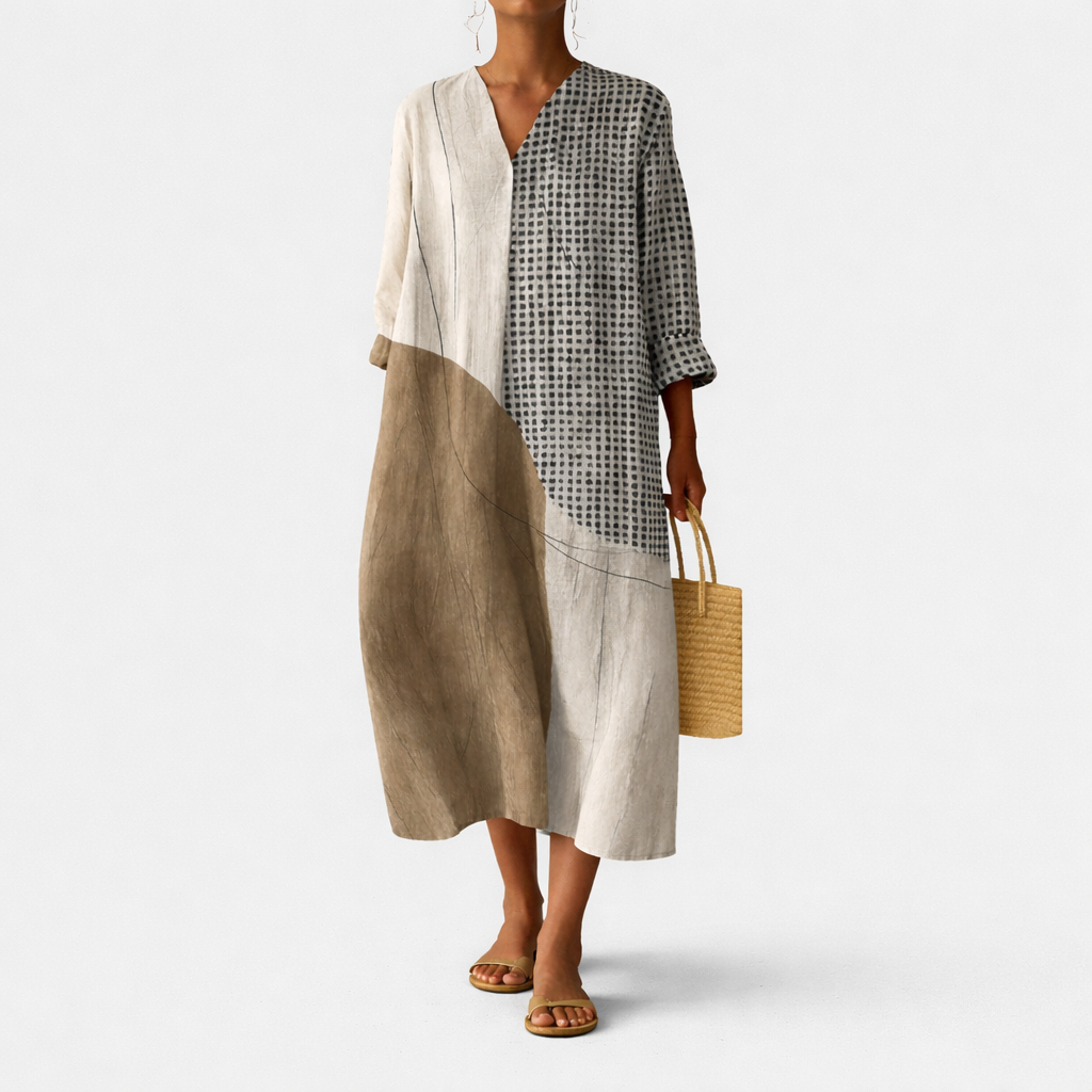 Emma | Striped Elegant Dress