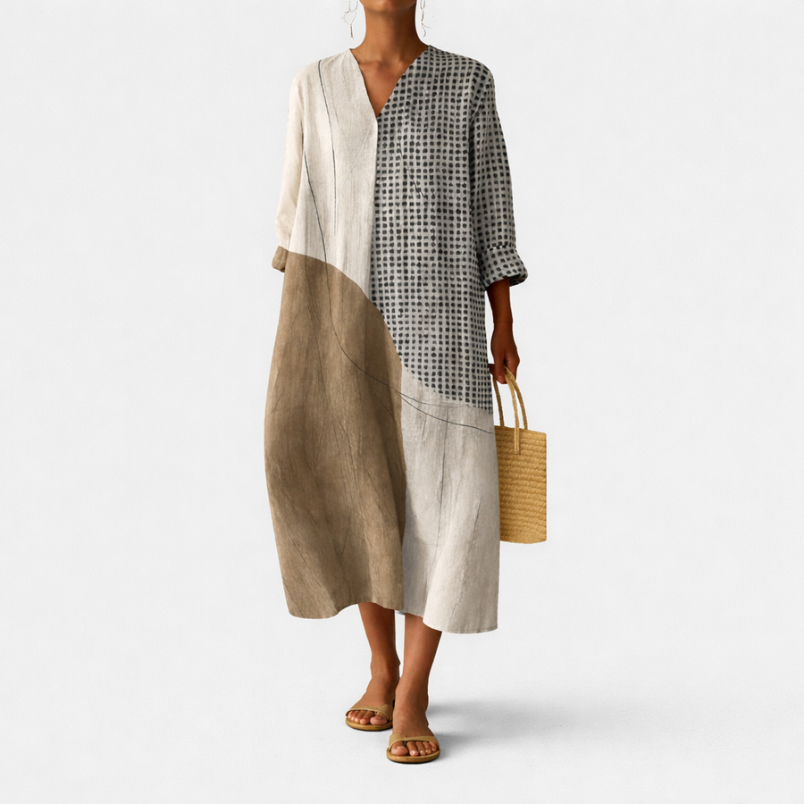 Emma | Striped Elegant Dress