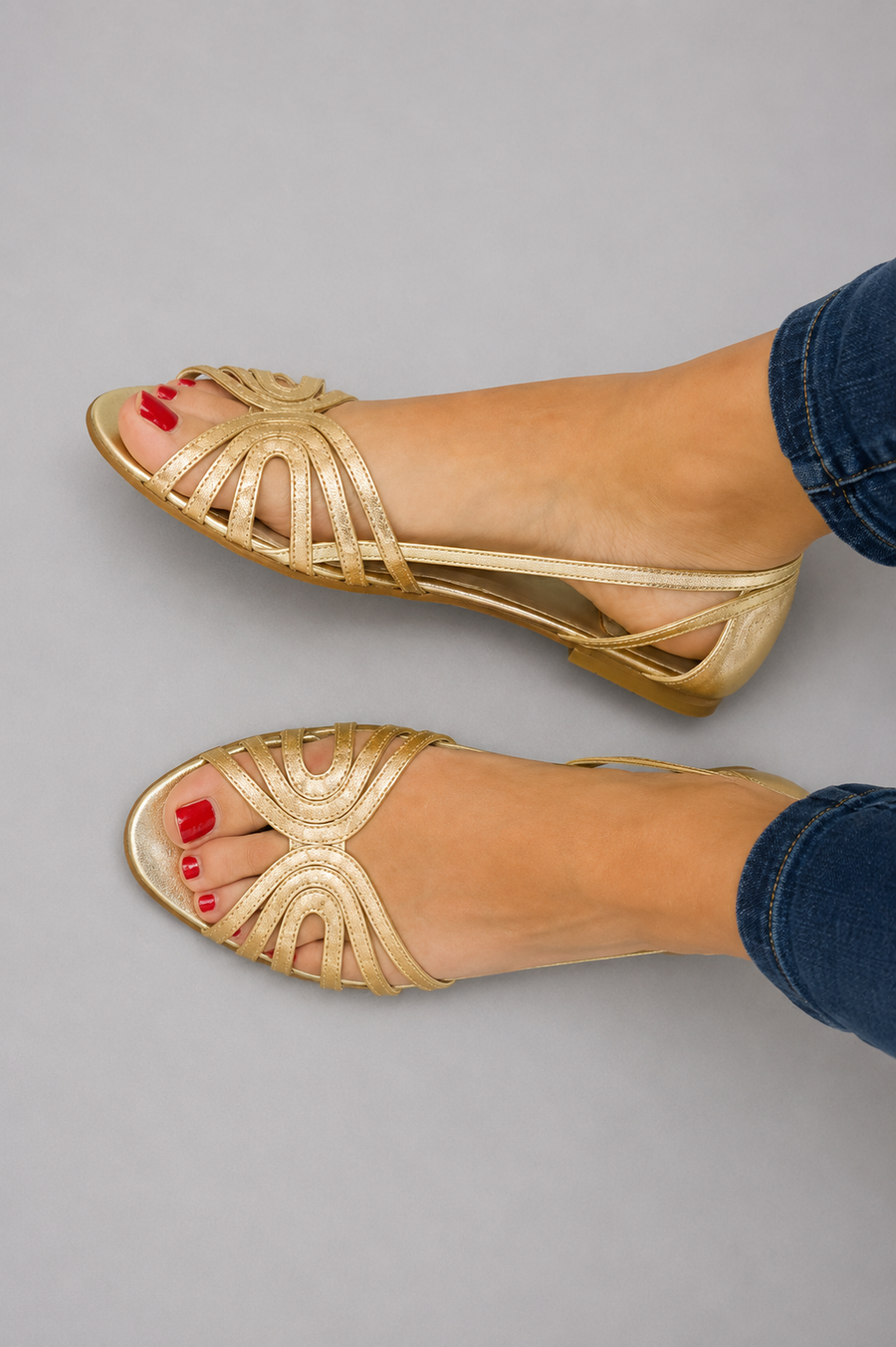 Éléonore™ | Summer Light Gold Sandals