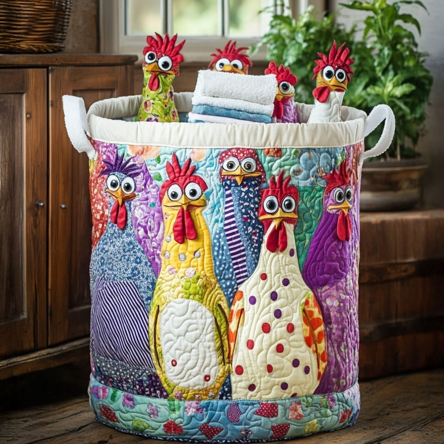 Clara | Hand-Quilted Laundry Basket