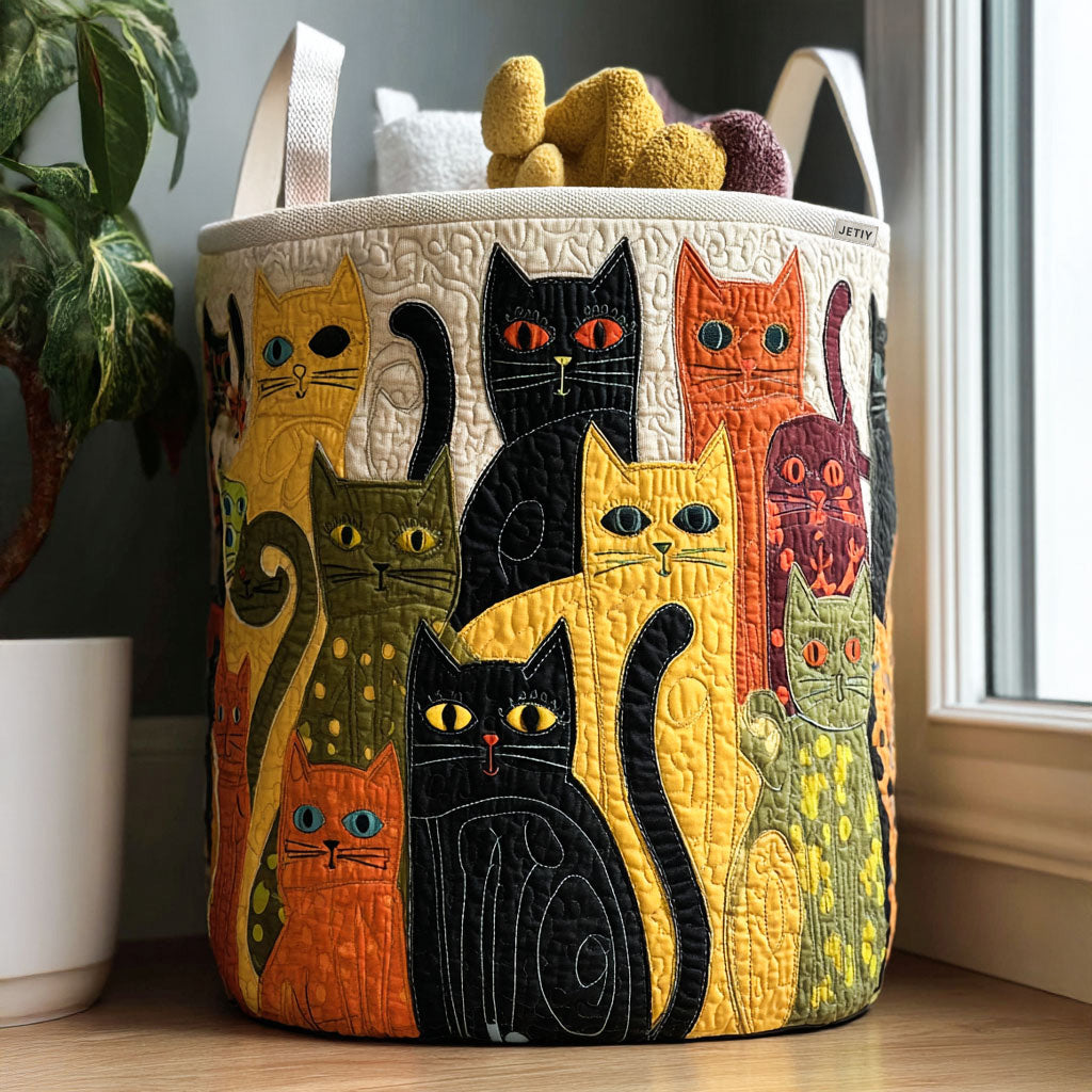 Luna | Hand-Quilted Laundry Basket
