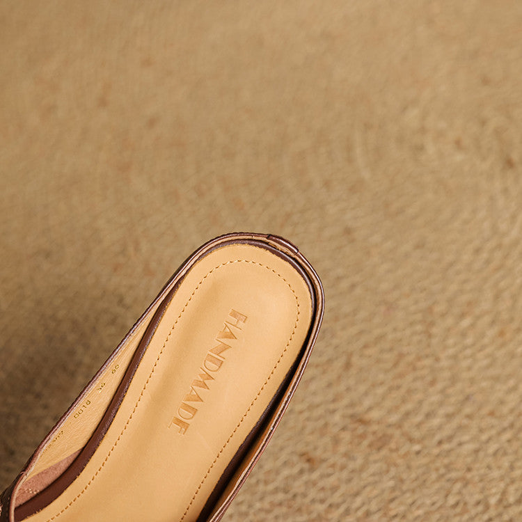 Sarah Mary-Jane Leather Flats