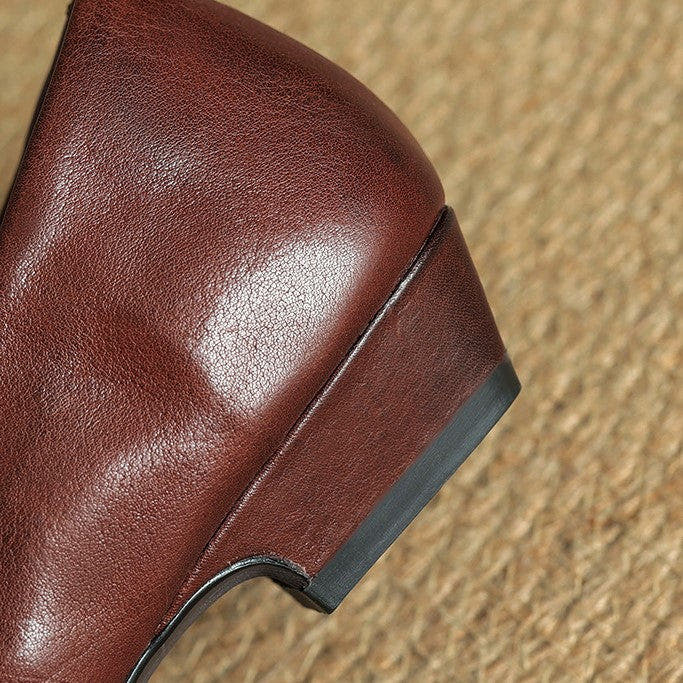 Aurette Leather Mary Jane Flats