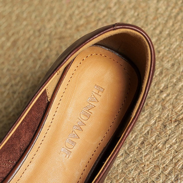 Aurette Leather Mary Jane Flats