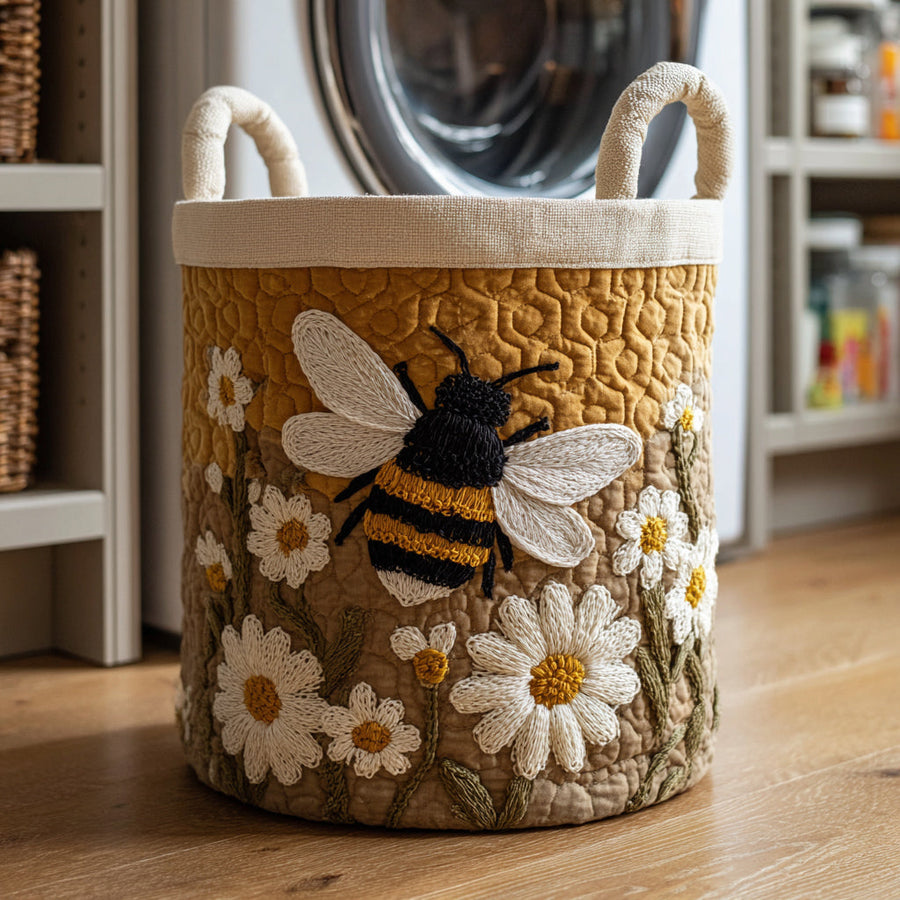 Melissa | Hand-Quilted Laundry Basket