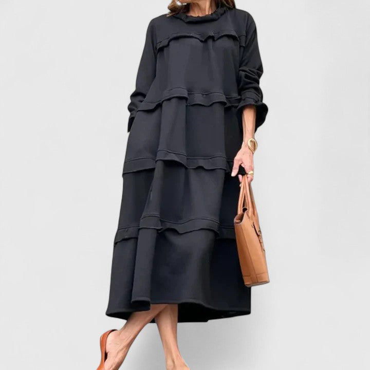 Darby | Tiered Ruffle Midi Dress