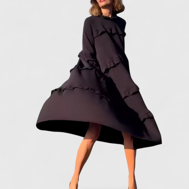 Darby | Tiered Ruffle Midi Dress