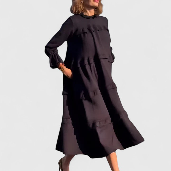 Darby | Tiered Ruffle Midi Dress
