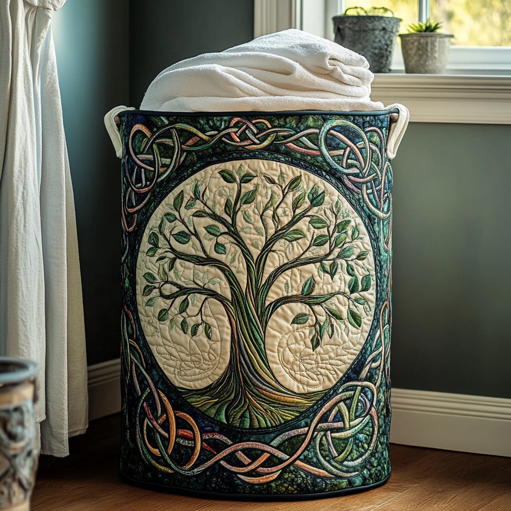Rosalia | Hand-Quilted Laundry Basket